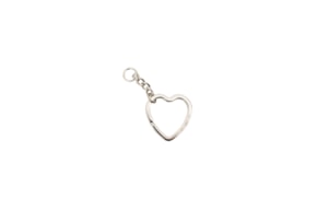 SET 6 KEYCHAIN HEART D.3CM