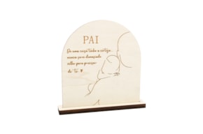 PLACA PAI 17X19X0.4CM CHOUPO C/ BASE 19X3X1CM CHOUPO