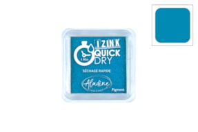 TINTEIRO IZINK QUICK DRY  AZUL TURQUESA 19541