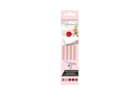 PACK OF 4 ROUND FLEXIBLE WAX STICK ROSE 72447