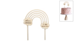 SET 4 ESPETOS ARCO IRIS MENINA 12X14X0.3CM CHOUPO