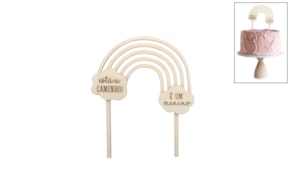 SET 4 ESPETOS ARCO IRIS MENINO 12X14X0.3CM CHOUPO