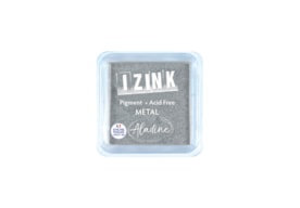 IZINK EMBOSSING TINTEIRO L 8x8cm 19419 METALIZADA PRATA