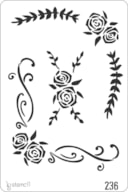 PLANTILLA 20X30CM 236 ROSAS