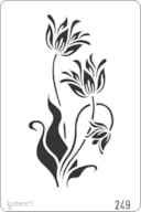 STENCIL 20X30CM 249 FLORES