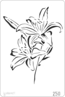 STENCIL 20X30CM 250 FLORES