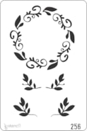 STENCIL 20X30CM 256 COROA DE RAMOS