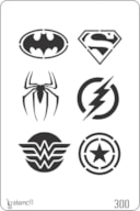STENCIL 20X30CM 300 SIMBOLOS BD