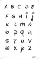STENCIL 20X30CM 286 ABECEDARIO