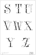 STENCIL 20X30CM 290 ABECEDARIO(S a Z)