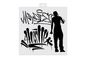 STENCIL DECO GRAFFITI  28X28CM  81095