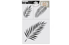 STENCIL LEEF 20x30CM  81153