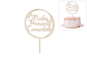 SET 2 TOPOS BOLO A MINHA PRIMEIRA COMUNHÃO 15.6X23.7X0.4CM