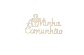 SET 6 FRASES A MINHA COMUNHAO 8X4.4X0.3CM CHOUPO