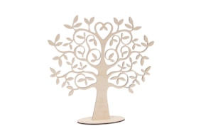 ÁRVORE 42.4X42.5X0.6CM C/ BASE 20X8X0.6CM CHOUPO