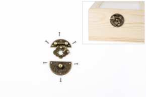 SET 6 FECHOS DOURADOS D.4CM