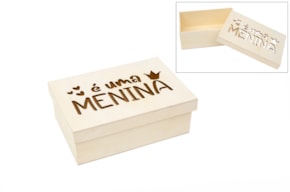 CAJA É UMA MENINA 22X15X8CM