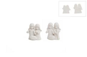 SET 2 SAGRADA FAMILIA INFANTIL 4.4X1.4X4.6CM COLAR