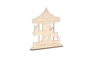 CARROSSEL C/ NOME PERSONALIZAVEL 18.8X24X0.6CM CHOUPO