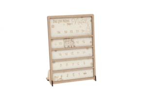 CALENDARIO NATAL 21.9X30.7X0.3CM CHOUPO C/ BASE