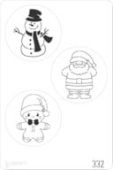 STENCIL 20X30CM 332 BOLAS DE NATAL