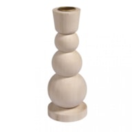 CANDELERO MADERA D.6.5CM X 16.5CM RAYHER