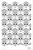 STENCIL 20X30CM 355 CAVEIRAS