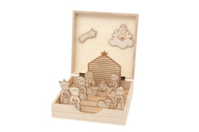 CAIXA C/ PRESÉPIO 20X20X6.5CM