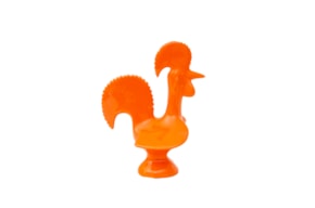 PR * ROOSTER 29X22X16CM ORANGE
