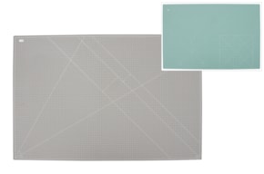 PLACA DE CORTE A1 90X60CM CINZA/MINT