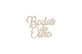 SET 6 FRASES BODAS DE OURO 9X7X0.4CM CHOUPO