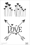 STENCIL 20X30CM 381 LOVE