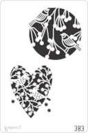 STENCIL 20X30CM 383 PÁSSAROS