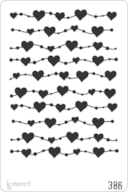 STENCIL 20X30CM 386 CORAÇÕES