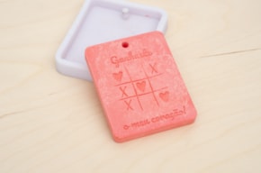 MOLDE SILICONE "GANHASTE O MEU CORAÇAO" 7.5X6X0.8CM  MLD224