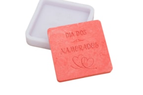 PR * MOLDE SILICONE DIA NAMORADOS 6X6X0.8CM  MLD220