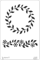 STENCIL 20X30CM 401 FLORES