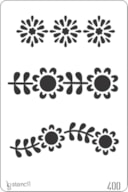 STENCIL 20X30CM 400 FLORES