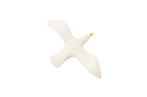GAIVOTA ASAS DOBRADAS 25X16.5X5CM BRANCA