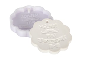 MOLDE SILICONE MELHOR PAI D.7CM MLD232
