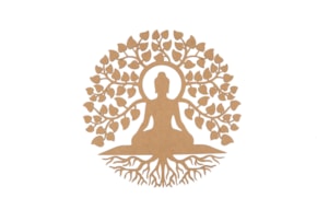MANDALA TREE WITH BUDA D.45.5X0.3CM MDF