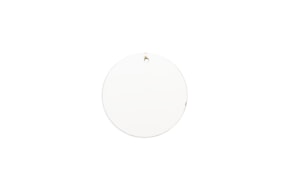 SET 12 PLACAS D.8X0.3CM MDF BRANCO