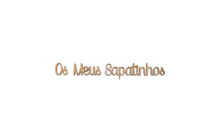 SET 4 PHRASES OS MEUS SAPATINHOS 1.2X0.3CM MDF