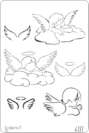 STENCIL 20X30CM 407 ANJOS