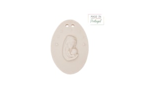 SET 12 MOLDURA OVAL C/ESTRELAS C/Nª SRA FATIMA M1560  8CM