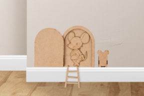 DIENTE SOPORTE RATÓN 12X14.7X0.3CM MDF