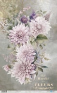 RICE PAPER 54X33CM LA VIE EN FLEURS DAHLIAS I PFY-12733