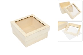 CAIXA 16X16X8CM C/ TAMPA ACRILICA