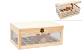 CAIXA 32X21X14CM C/ SUPORTE P/ OVOS