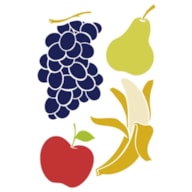 STENCIL 21X15CM  FRUTAS 300021161 ACRILEX